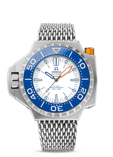 Omega Seamaster PloProf Co-Axial Master Chronometer Titanium / White / Blue